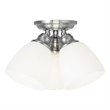 Beaumont Lane 3 Light Ceiling Mount in Brushed Nickel