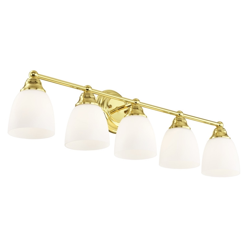 Beaumont Lane 5 Light Bath Light in Polished Brass