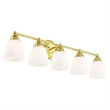 Beaumont Lane 5 Light Bath Light in Polished Brass