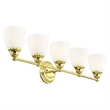 Beaumont Lane 5 Light Bath Light in Polished Brass