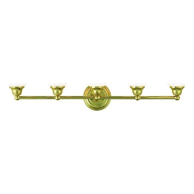 Beaumont Lane 5 Light Bath Light in Polished Brass