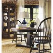 Beaumont Lane Glass Door Transitional Wood Display Cabinet in Ebony Black