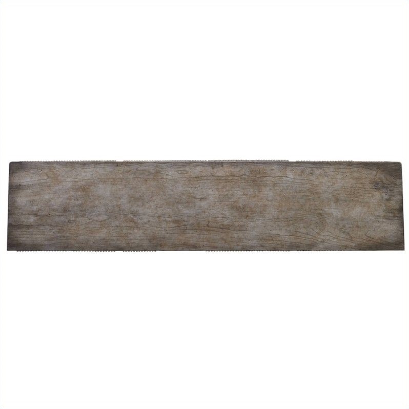 Beaumont Lane Hardwood Weathered Gray Console Table Rectangular Distressed 64.25