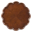 Beaumont Lane Wood Cherry Pedestal Table Round Hand-Carved 26
