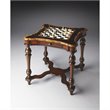 Beaumont Lane Mahogany Brown Game Table Square Reversible 30