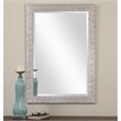 Beaumont Lane Pinewood Antiqued Silver Mirror Rectangular Textured Profile 41
