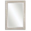 Beaumont Lane Pinewood Antiqued Silver Mirror Rectangular Textured Profile 41