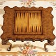 Beaumont Lane Wood Game Table in Burnt Wine
