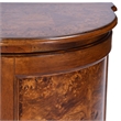 Beaumont Lane Transitional Wood Corner Cabinet in Ash Burl Brown