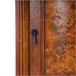 Beaumont Lane Transitional Wood Corner Cabinet in Ash Burl Brown