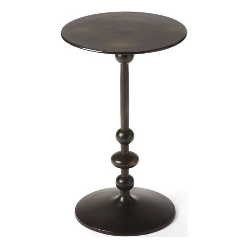 Beaumont Lane Iron Black End Table Round 19.25