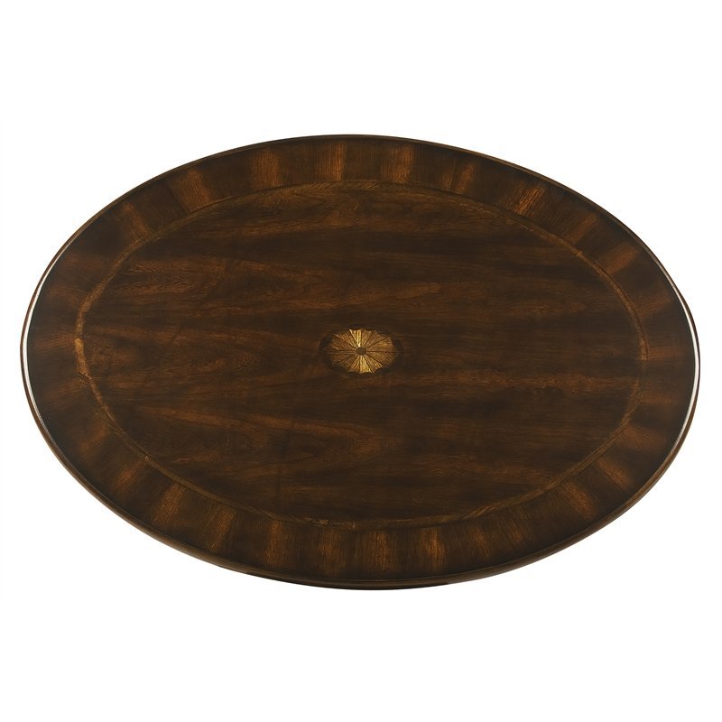 Beaumont Lane Oval Coffee Table in Plantation Cherry