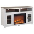 Beaumont Lane Electric Fireplace TV Stand in White
