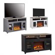 Beaumont Lane Electric Fireplace TV Stand in White