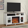 Beaumont Lane Electric Fireplace TV Stand in White