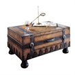 Beaumont Lane Wood Medium Finish Coffee Table Rectangular Storage Drawer 36