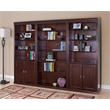 Beaumont Lane Wood Vibrant Cherry Bookcase Rectangular Fully Assembled