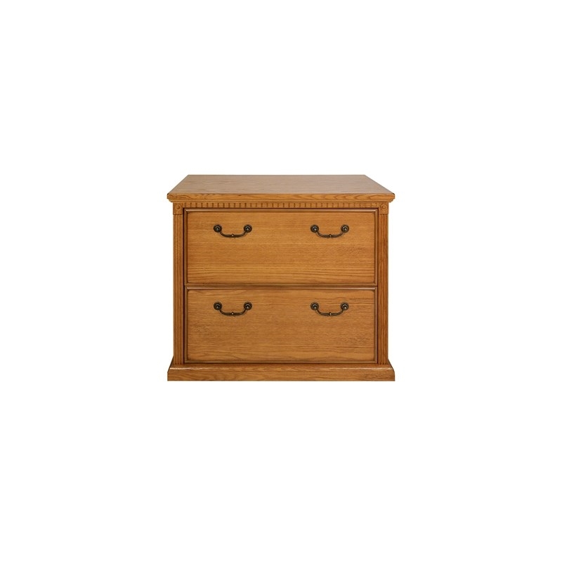 Beaumont Lane Lateral 2 Drawer Wood File Storage Cabinet in Wheat