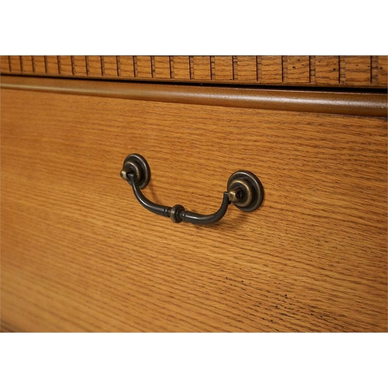 Beaumont Lane Lateral 2 Drawer Wood File Storage Cabinet in Wheat