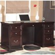 Beaumont Lane Double Pedestal Desk in Espresso
