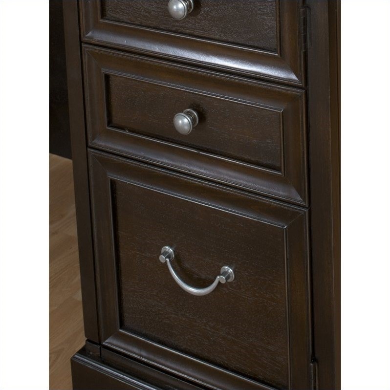 Beaumont Lane Double Pedestal Desk in Espresso