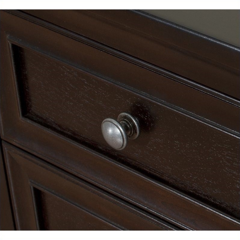 Beaumont Lane Double Pedestal Desk in Espresso