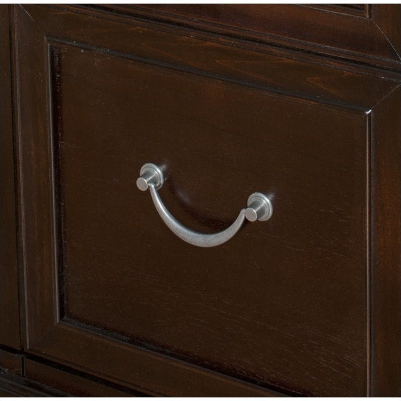 Beaumont Lane Double Pedestal Desk in Espresso