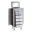 Beaumont Lane Mirrored Silver Jewelry Armoire Unassembled