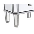 Beaumont Lane Mirrored Silver Jewelry Armoire Unassembled