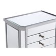Beaumont Lane Mirrored Silver Jewelry Armoire Unassembled