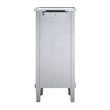 Beaumont Lane Mirrored Silver Jewelry Armoire Unassembled