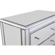 Beaumont Lane Modern 3-Drawer Solid Wood/MDF Chest in Silver
