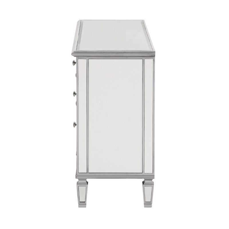Beaumont Lane Wood White Dresser Rectangular Contemporary 48