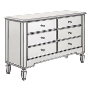 Beaumont Lane Wood White Dresser Rectangular Contemporary 48&quotW x 18&quotD x 32&quotH