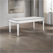 Beaumont Lane Solid Wood Silver Dining Table Rectangular 60