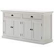 Beaumont Lane Storage Cabinet with Hutch in Pure White