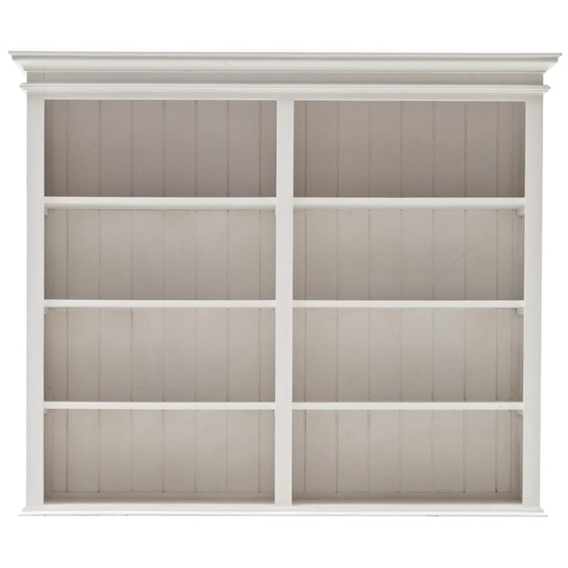 Beaumont Lane Storage Cabinet with Hutch in Pure White