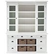 Beaumont Lane Storage Cabinet with Hutch in Pure White