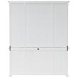 Beaumont Lane Storage Cabinet with Hutch in Pure White