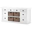 Beaumont Lane Storage Cabinet with Hutch in Pure White