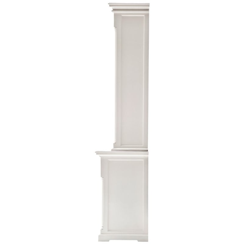 Beaumont Lane Storage Cabinet with Hutch in Pure White