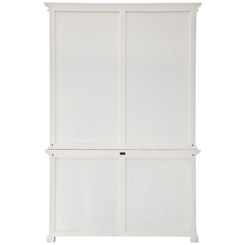 Beaumont Lane Storage Cabinet with Hutch in Pure White
