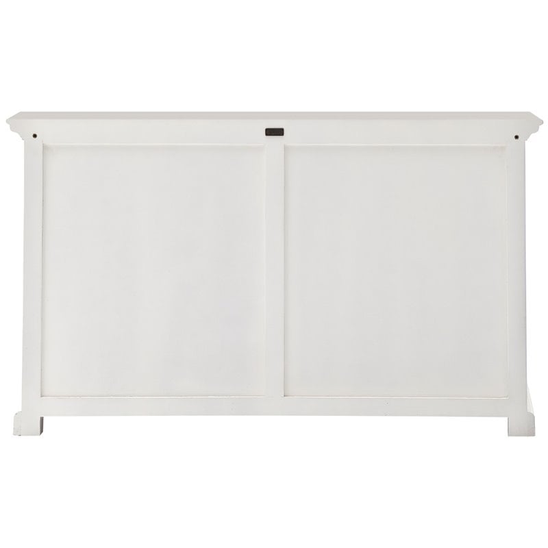 Beaumont Lane Storage Cabinet with Hutch in Pure White