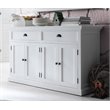 Beaumont Lane Wood Sideboard Dining Buffet with Storage in Pure White