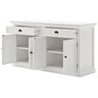 Beaumont Lane Wood Sideboard Dining Buffet with Storage in Pure White