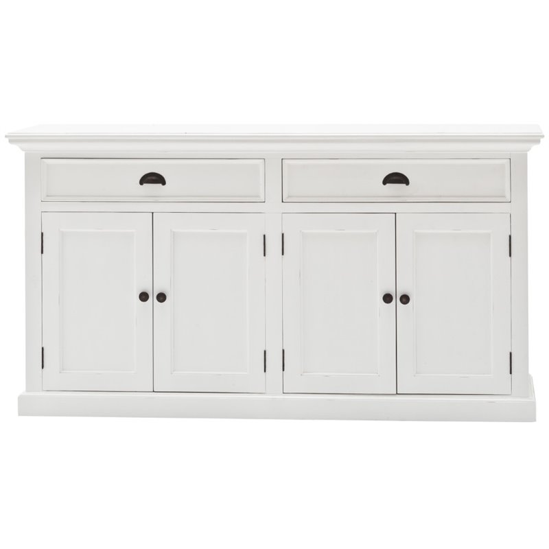 Beaumont Lane Wood Sideboard Dining Buffet with Storage in Pure White