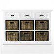Beaumont Lane Solid Mahogany Pure White Buffet Rectangular 49