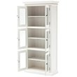 Beaumont Lane Coastal 3-Tier Wood Pantry/Cabinet with 6 Shelves in White