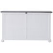Beaumont Lane Sliding Door Buffet in Pure White and Black