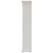 Beaumont Lane Solid Mahogany Pure White Curio Cabinet Rectangular Beveled Glass 74.8